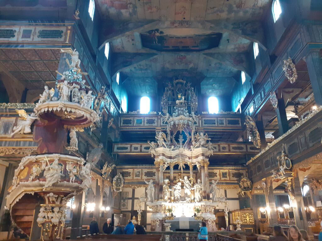 Blick in die Friedenskirche in Schweidnitz.